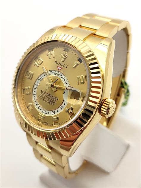 gold rolex sky dweller for sale|rolex sky dweller for sale.